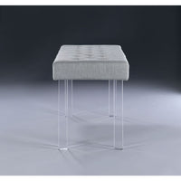 Thumbnail for Bagley - Bench - Linen & Clear Acrylic - Tony's Home Furnishings