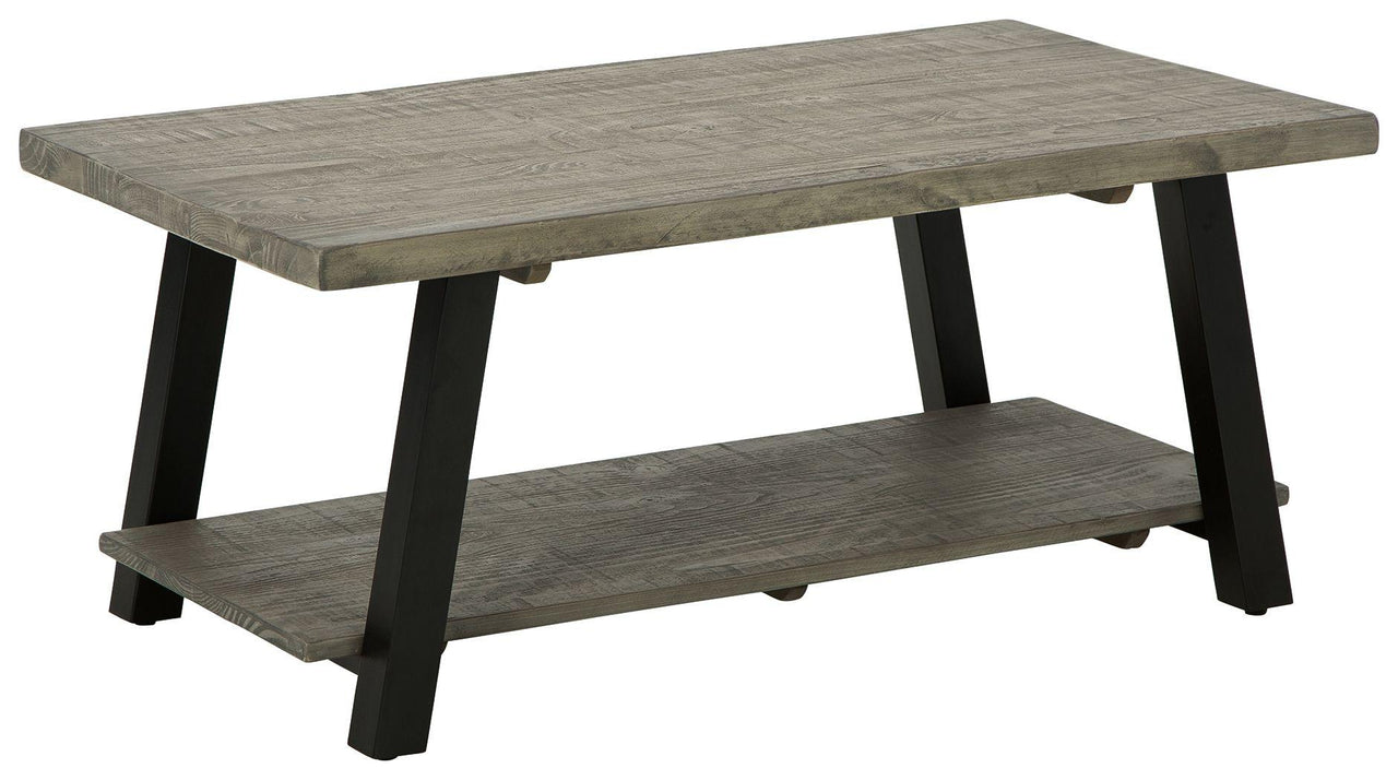 Brennegan - Gray / Black - Rectangular Cocktail Table Tony's Home Furnishings Furniture. Beds. Dressers. Sofas.