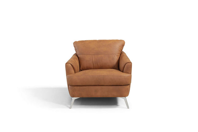 Safi - Chair - CapPUchino Leather - Tony's Home Furnishings