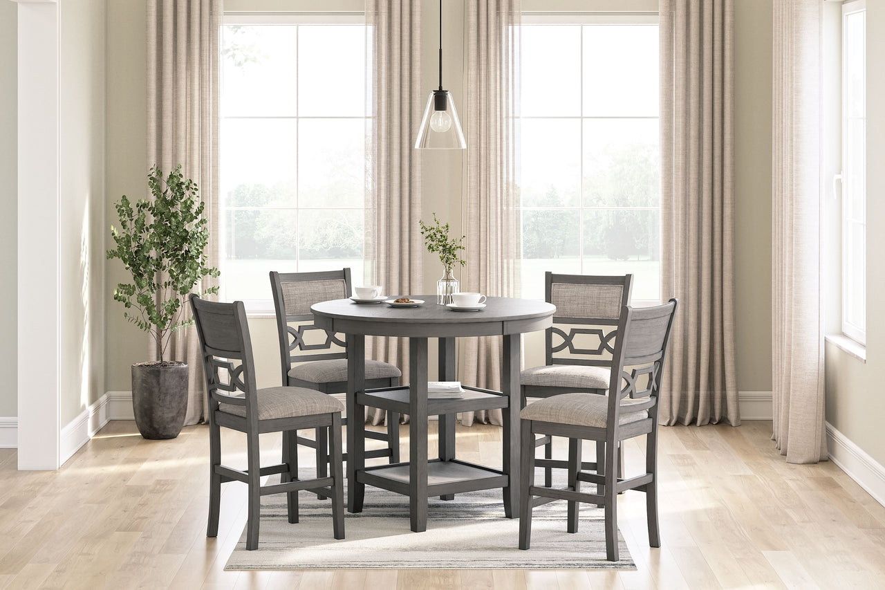Wrenning - Gray - Drm Counter Table Set (Set of 5) - Tony's Home Furnishings