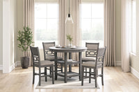 Thumbnail for Wrenning - Gray - Drm Counter Table Set (Set of 5) - Tony's Home Furnishings