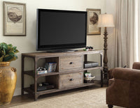 Thumbnail for Gorden - TV Stand - Weathered Oak & Antique Silver - Tony's Home Furnishings
