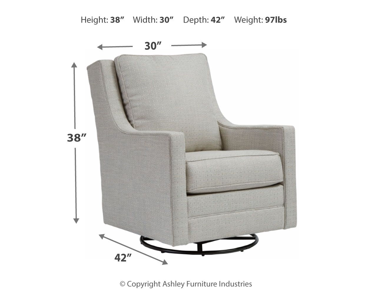 Kambria - Swivel Glider Accent Chair - Tony's Home Furnishings