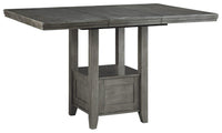 Thumbnail for Hallanden - Gray - Rect Drm Counter Ext Table Tony's Home Furnishings Furniture. Beds. Dressers. Sofas.