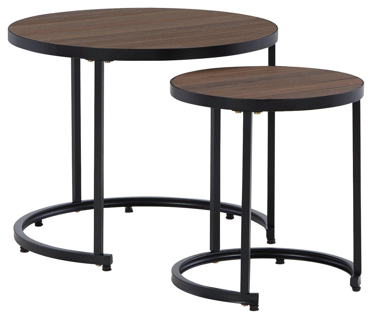 Ayla - Brown / Black - Nesting End Tables (Set of 2) Tony's Home Furnishings Furniture. Beds. Dressers. Sofas.