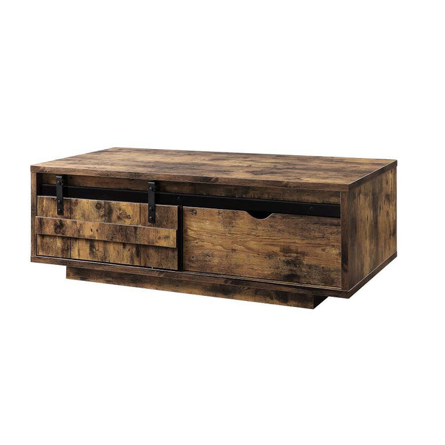 Bellarosa - Coffee Table - Rustic Oak Finish - Tony's Home Furnishings