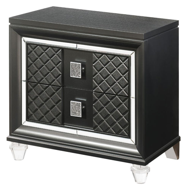 Sawyer - Nightstand - Metallic Gray - Tony's Home Furnishings