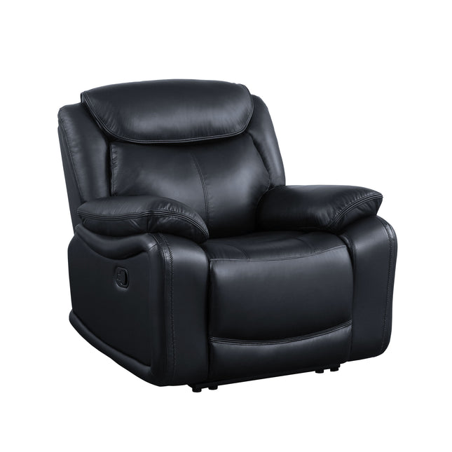 Ralorel - Recliner - Black Top Grain Leather - Tony's Home Furnishings