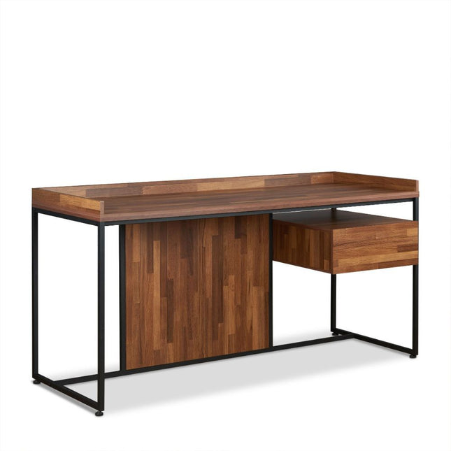 Sara - Desk - Walnut & Sandy Black - Tony's Home Furnishings