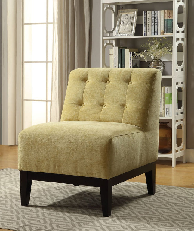 Cassia - Accent Chair - Yellow Fabric - Tony's Home Furnishings