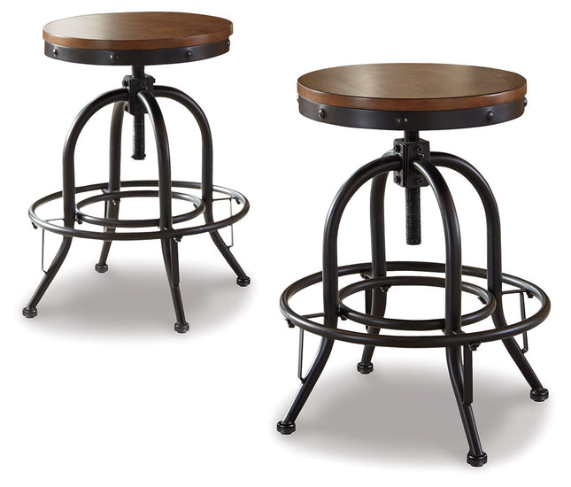 Valebeck - Swivel Barstool (Set of 2) - Tony's Home Furnishings