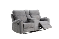 Thumbnail for Aulada - Motion Loveseat w/Console and USB Port - Tony's Home Furnishings