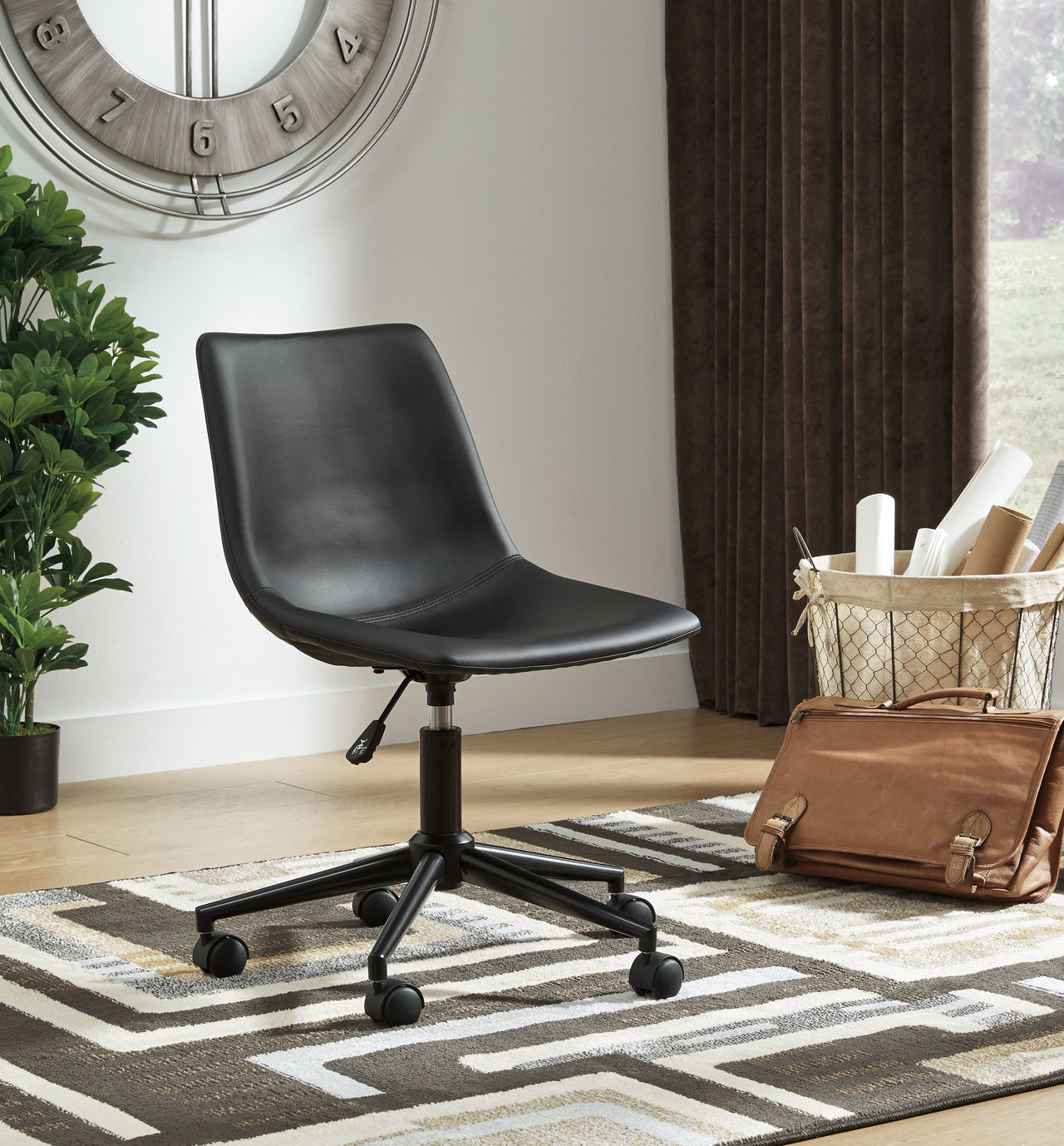 Arlenbry - L-Desk With Storage, Bookcase, Swivel Desk Chair - Tony's Home Furnishings