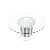 Noralie - Dining Table - Mirrored & Faux Diamonds - Wood - 30