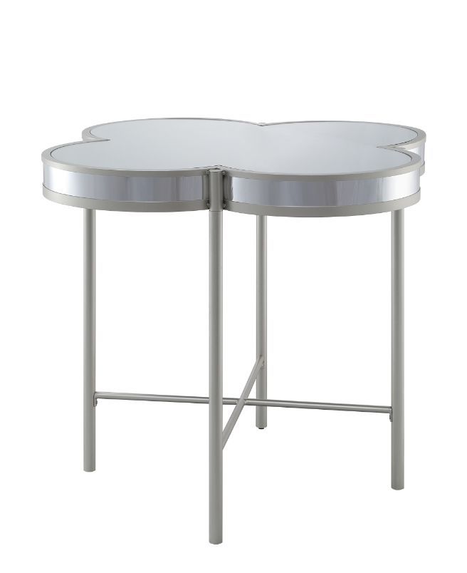 Clover - Counter Height Table - Silver & Champagne Finish - Tony's Home Furnishings