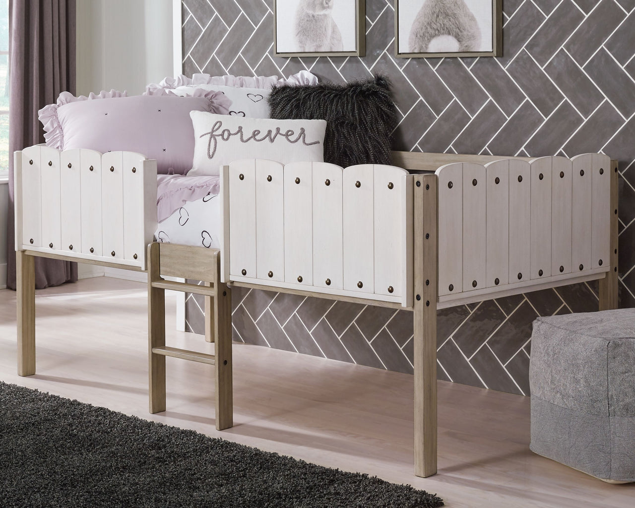 Wrenalyn - Loft Bed Frame Tony's Home Furnishings Furniture. Beds. Dressers. Sofas.