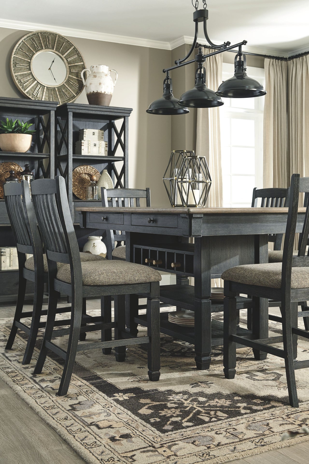 Tyler Creek - Counter Height Table Set - Tony's Home Furnishings