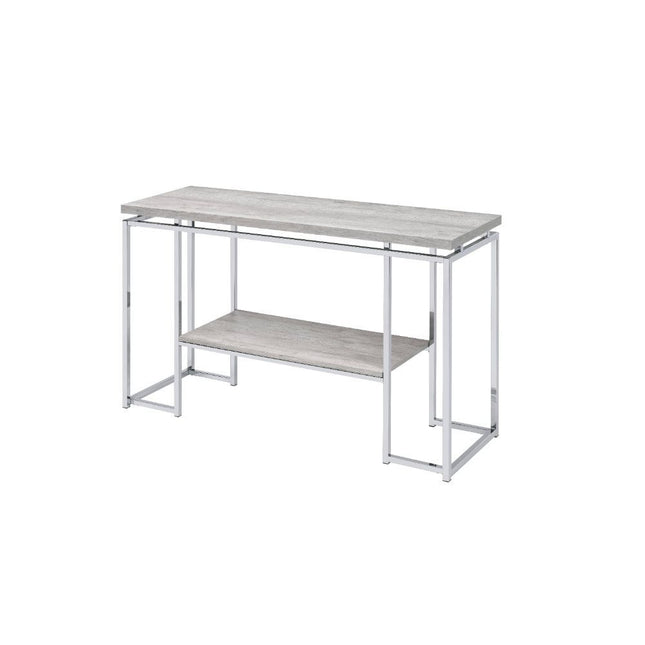 Chafik - Accent Table - Natural Oak & Chrome - Tony's Home Furnishings