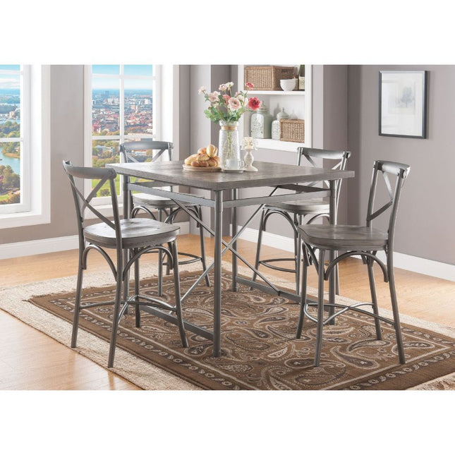 Kaelyn II - Counter Height Table - Gray Oak & Sandy Gray - Tony's Home Furnishings