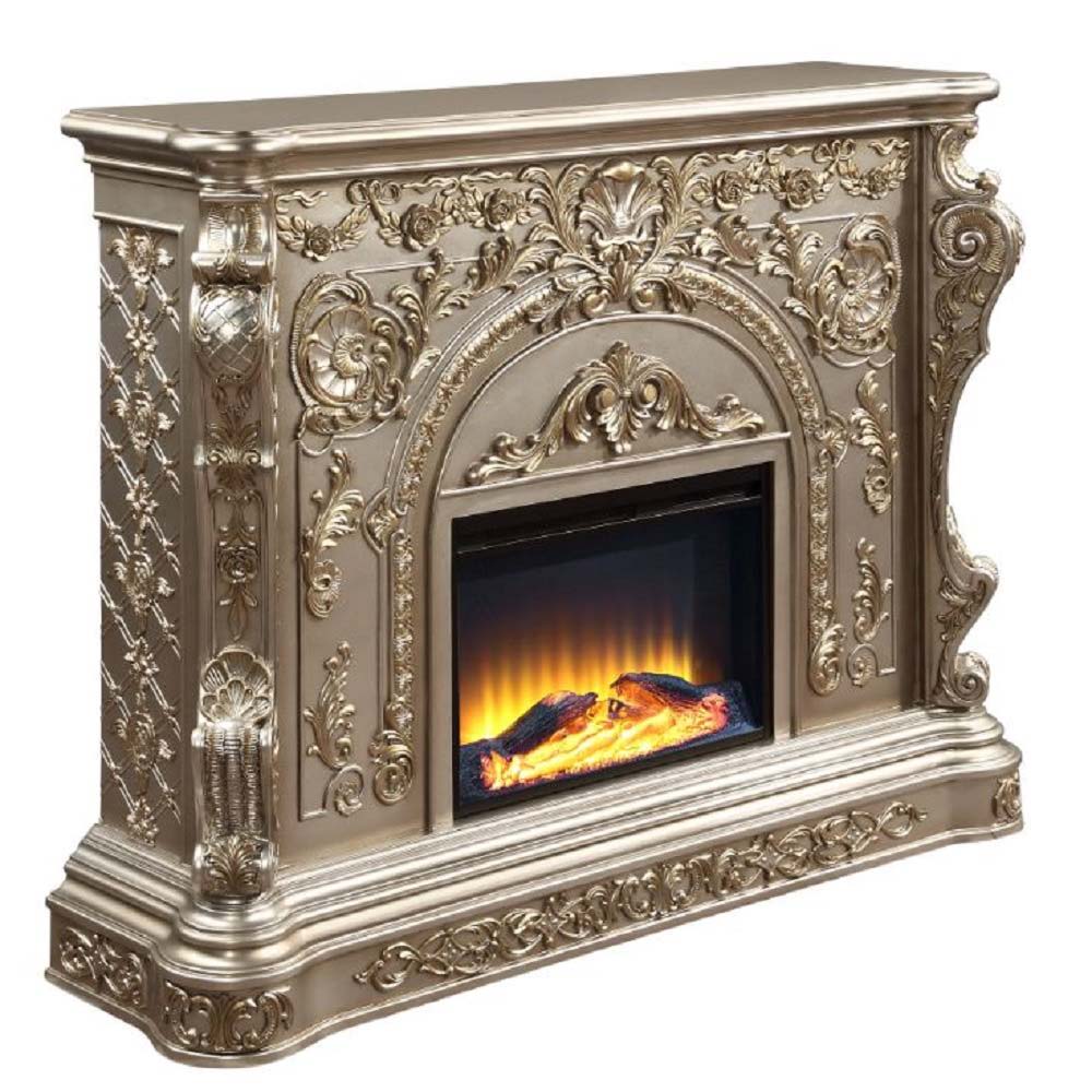 Zabrina - Fireplace - Antique Silver Finish - 49.5" - Tony's Home Furnishings