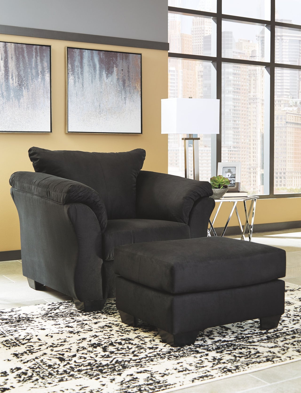 Darcy - Chair With Ottoman - Tony's Home Furnishings
