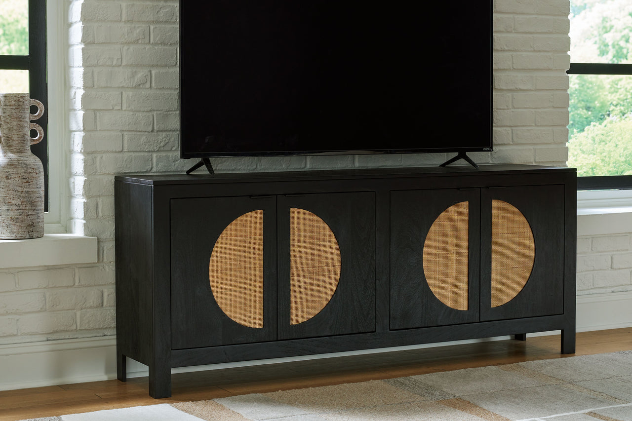 Cliffiings - Black / Natural - Accent Cabinet - Tony's Home Furnishings