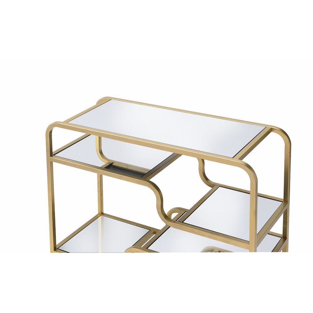 Astrid - Accent Table - Gold & Mirror - Tony's Home Furnishings