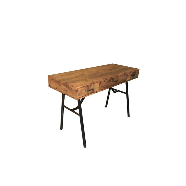 Jalia - Desk - Rustic Oak & Black - Tony's Home Furnishings