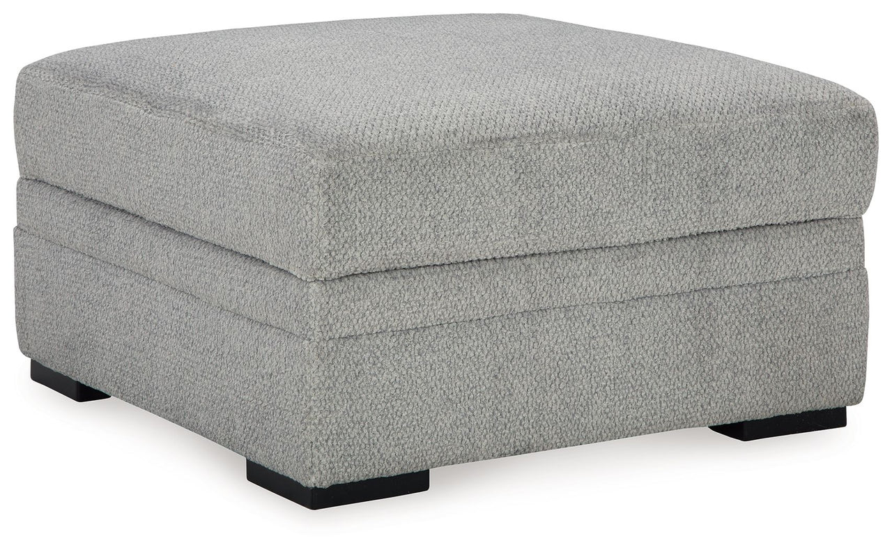 Casselbury - Cement - Ottoman With Storage - Tony's Home Furnishings