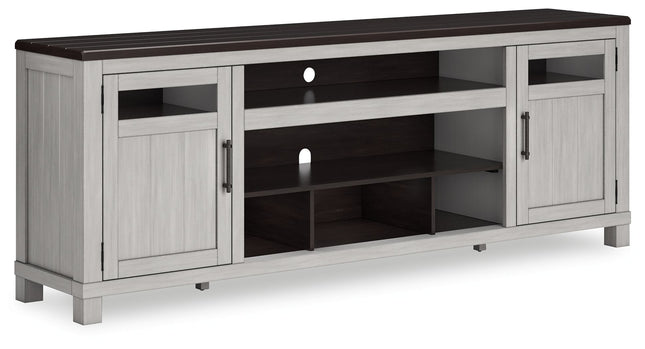 Darborn - Gray / Brown - Xl TV Stand W/Fireplace Option Signature Design by Ashley® 