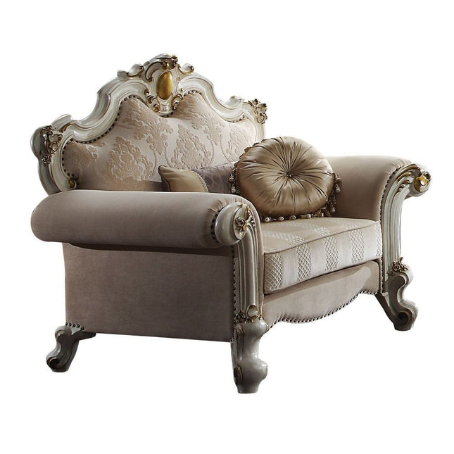 Picardy - Chair - Fabric & Antique Pearl - 46" - Tony's Home Furnishings