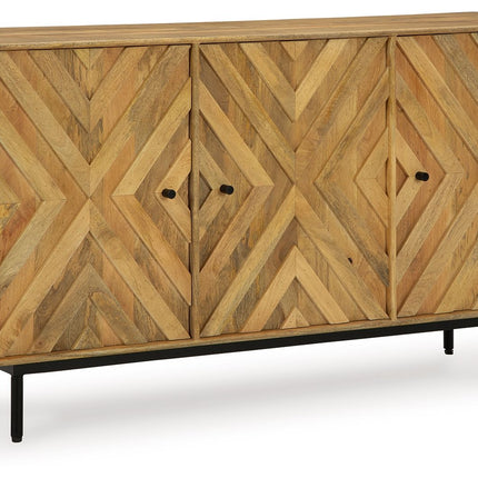 Cadewick - Natural - Accent Cabinet - Tony's Home Furnishings