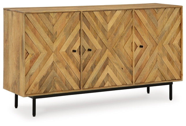 Cadewick - Natural - Accent Cabinet - Tony's Home Furnishings