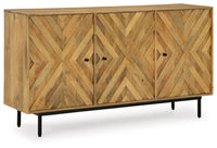 Thumbnail for Cadewick - Natural - Accent Cabinet - Tony's Home Furnishings