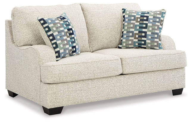 Valerano - Parchment - Loveseat Ashley Furniture 