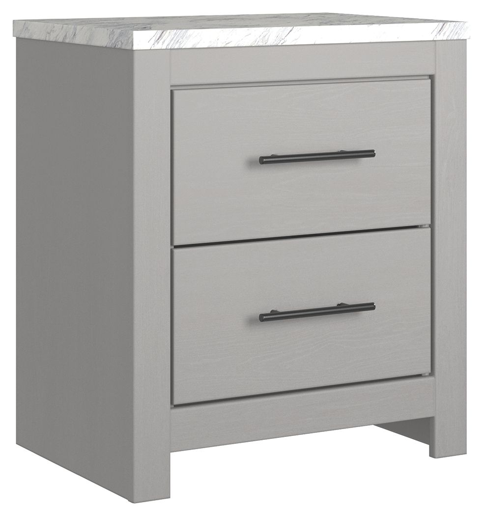 Cottonburg - Light Gray / White - Two Drawer Night Stand Tony's Home Furnishings Furniture. Beds. Dressers. Sofas.