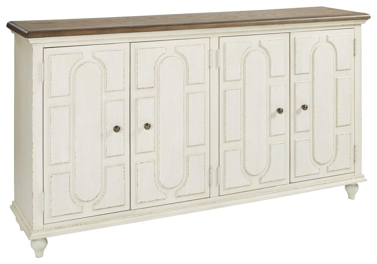 Roranville - Antique White - Accent Cabinet Tony's Home Furnishings Furniture. Beds. Dressers. Sofas.