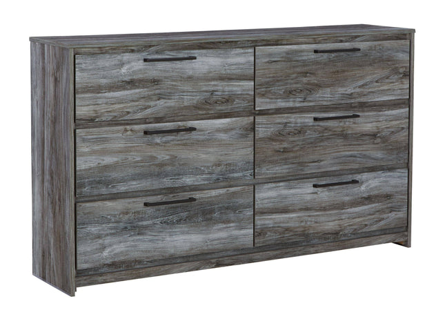 Baystorm - Gray - Six Smooth Drawer Dresser Ashley Furniture 