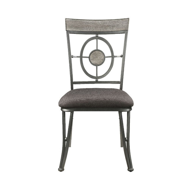 Landis - Side Chair (Set of 2) - Fabric & Gunmetal - Tony's Home Furnishings