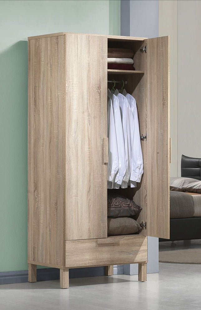 Odella - Wardrobe - Light Oak - Tony's Home Furnishings