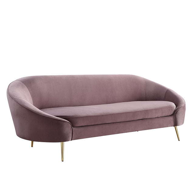 Abey - Sofa - Pink Velvet - Tony's Home Furnishings