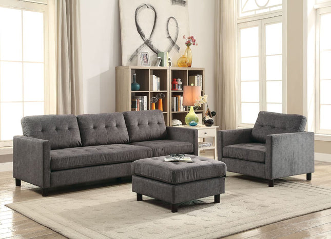 Ceasar - Sectional Sofa - Gray Fabric - Tony's Home Furnishings