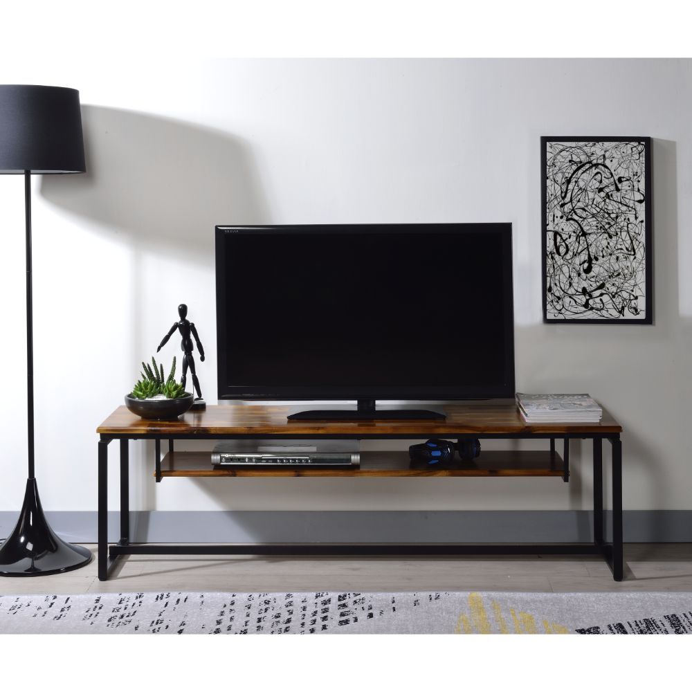 Jurgen - TV Stand - Oak & Black - Tony's Home Furnishings