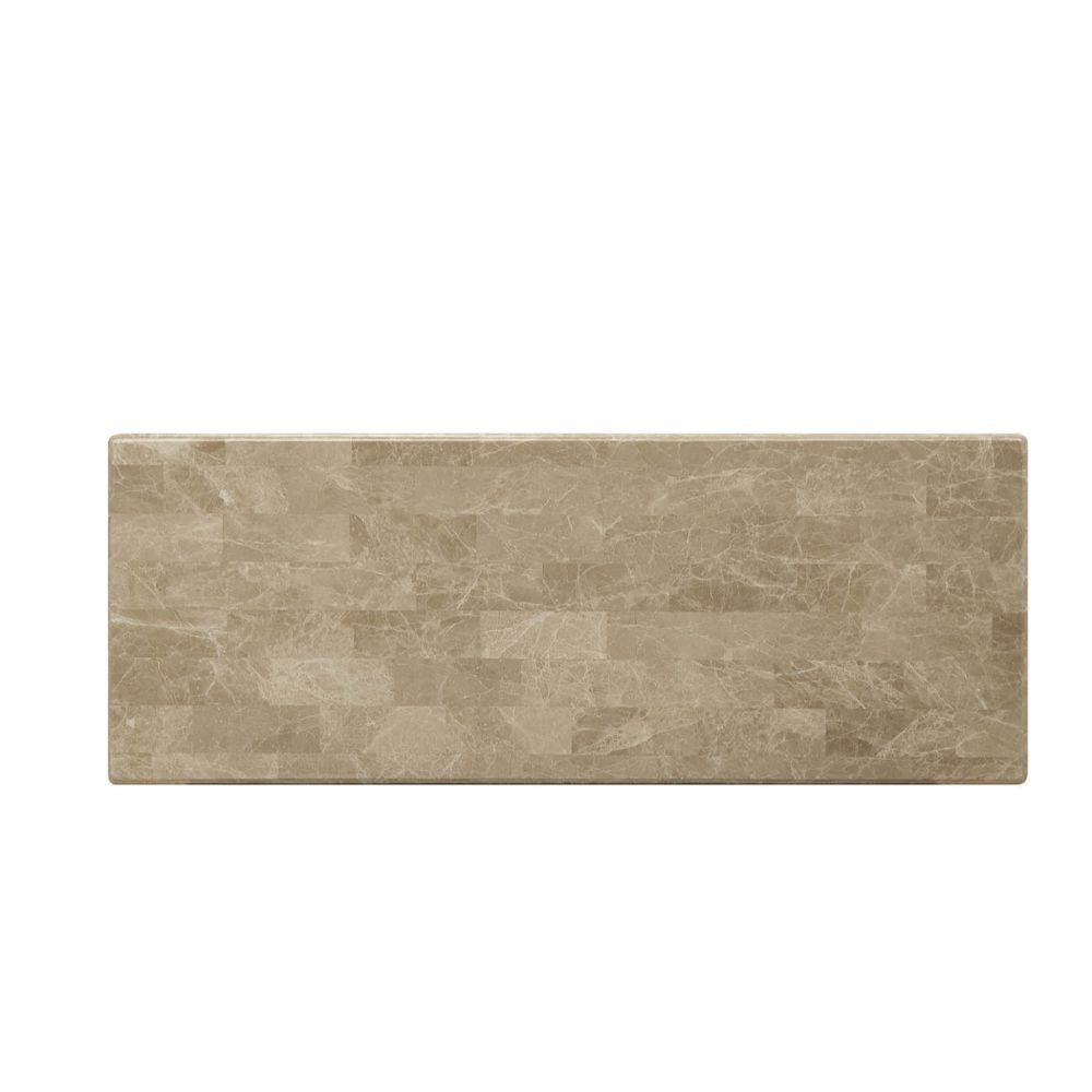 Daesha - Accent Table - Marble & Antique Gold - Tony's Home Furnishings