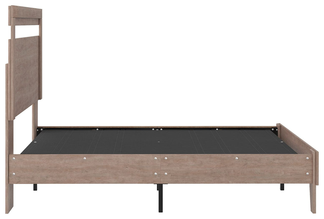 Flannia - Gray - Full Panel Platform Bed Tony's Home Furnishings Furniture. Beds. Dressers. Sofas.