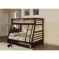 Thumbnail for Jason - Twin Over Full Bunk Bed With 2 Drawers - Dark Brown - 79