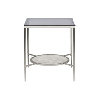 Adelrik - End Table - Glass & Chrome Finish - Tony's Home Furnishings