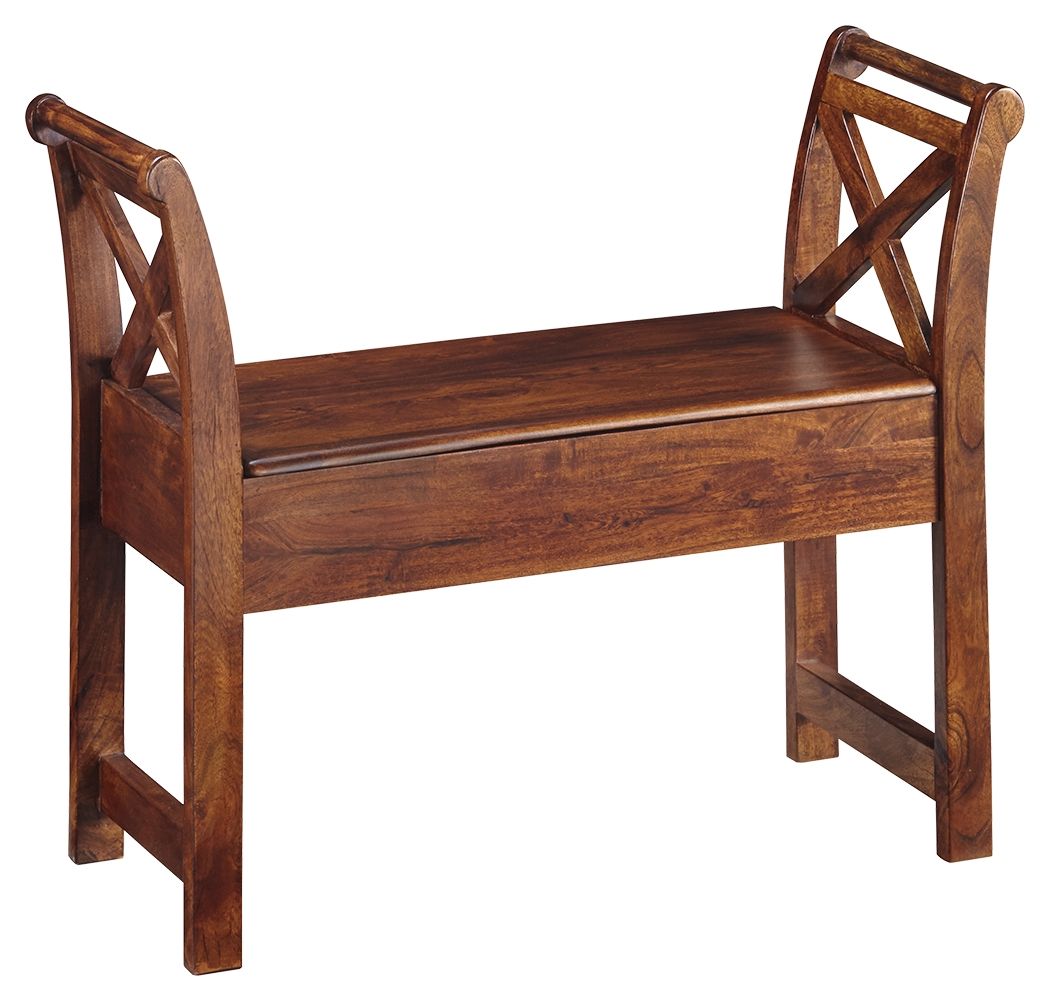 Abbonto - Warm Brown - Accent Bench - Tony's Home Furnishings