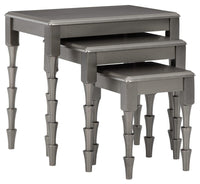 Thumbnail for Larkendale - Metallic Gray - Accent Table Set (Set of 3) Tony's Home Furnishings Furniture. Beds. Dressers. Sofas.
