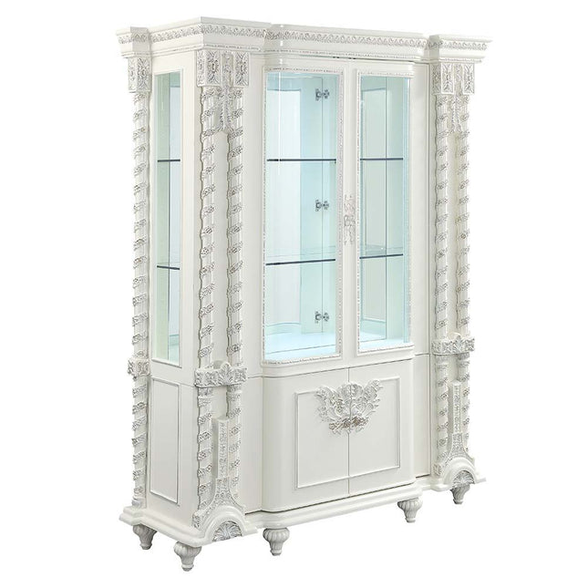 Vanaheim - Curio - Antique White Finish - Tony's Home Furnishings